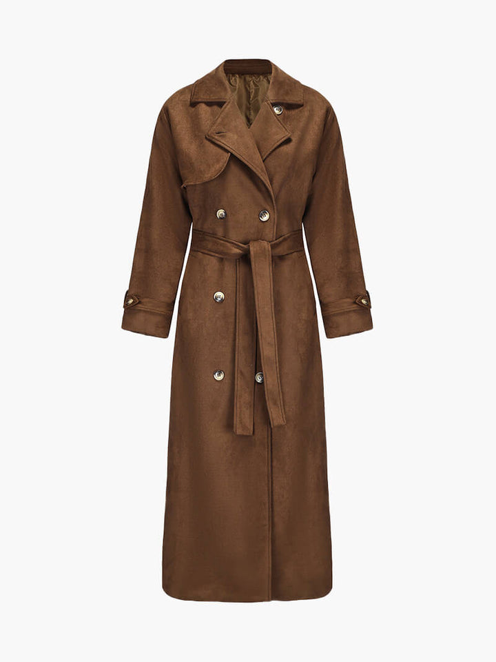 Drune | Kunstleder Trenchcoat