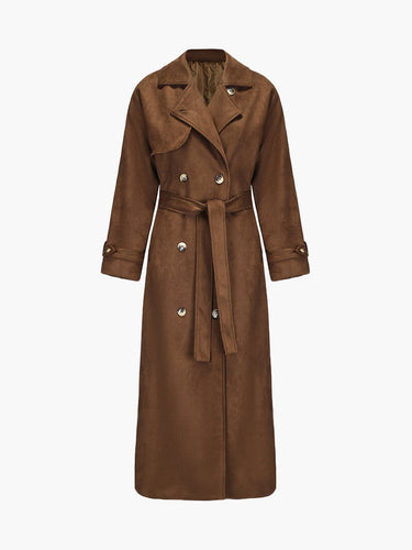 Drune | Kunstleder Trenchcoat