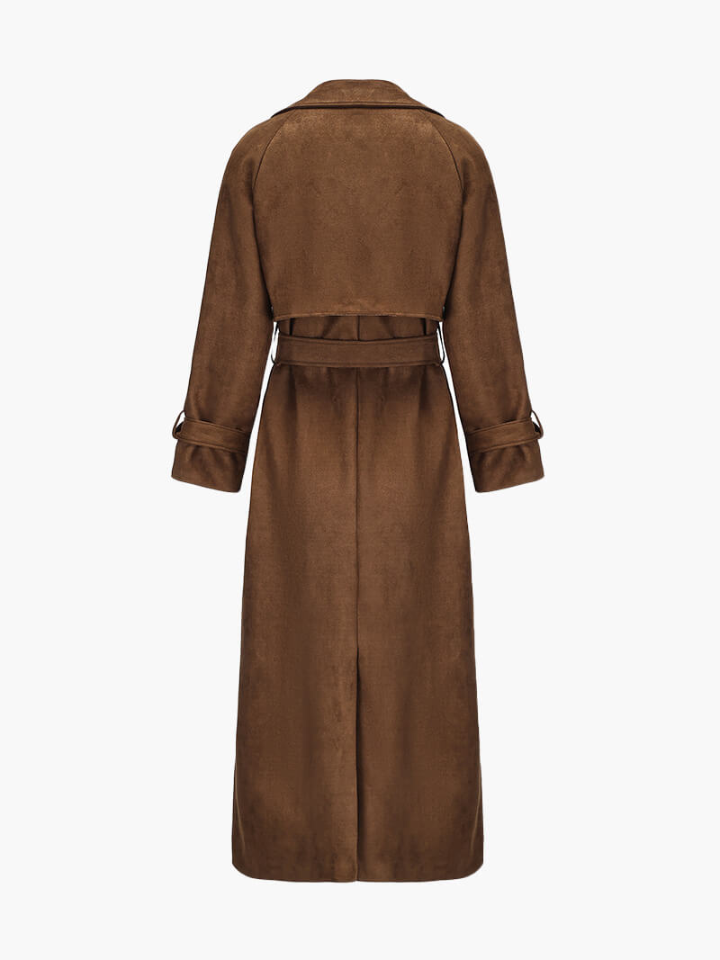 Drune | Kunstleder Trenchcoat