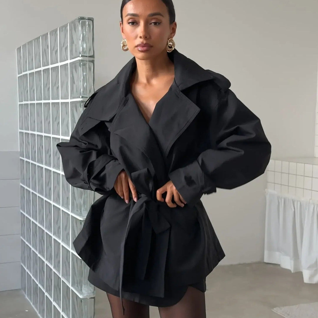 Drune | Crop Trenchcoat