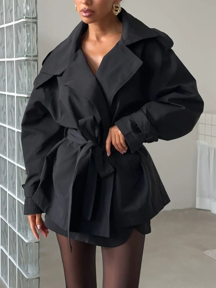 Drune | Crop Trenchcoat