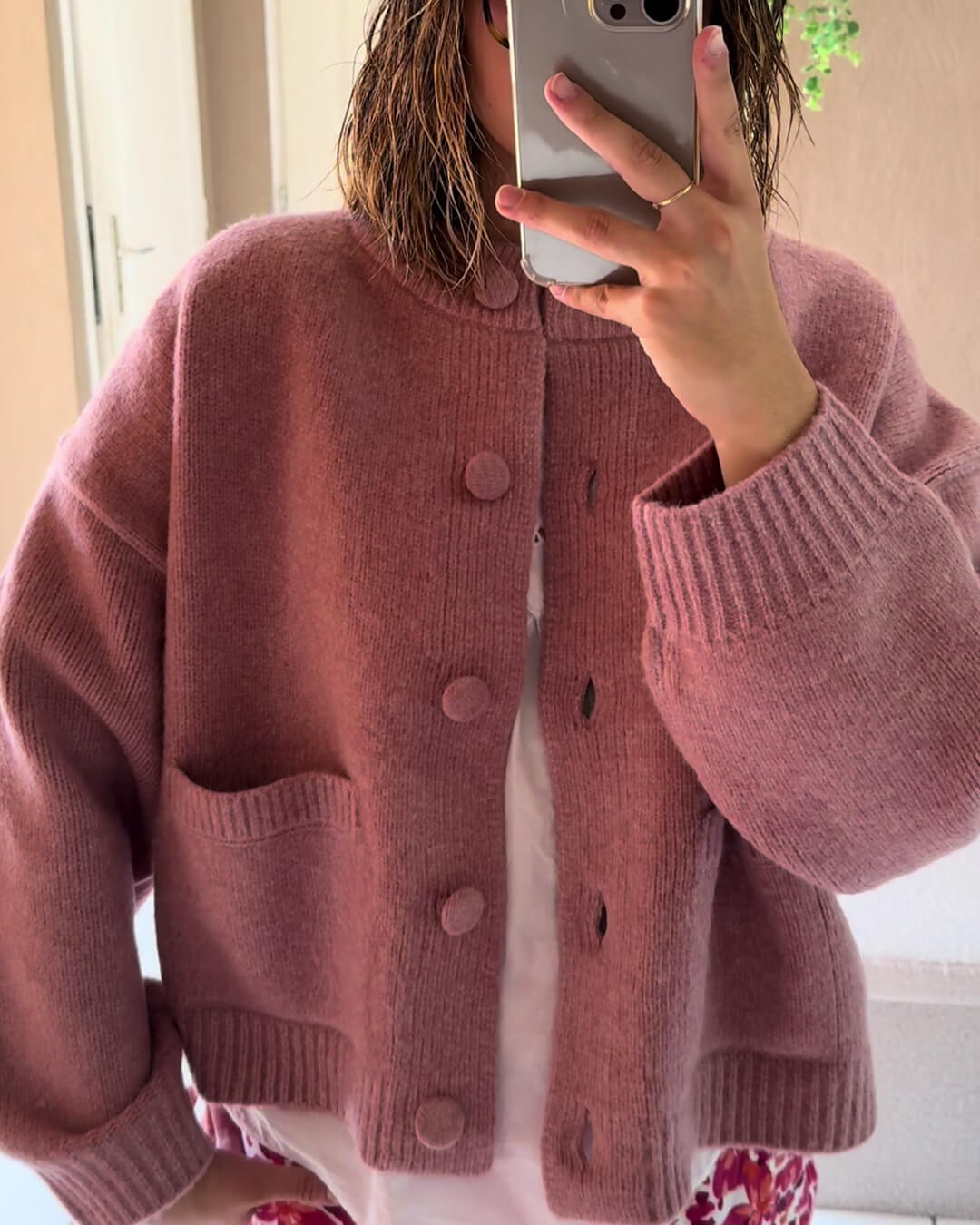Drune | Dick gestrickte Strickjacke