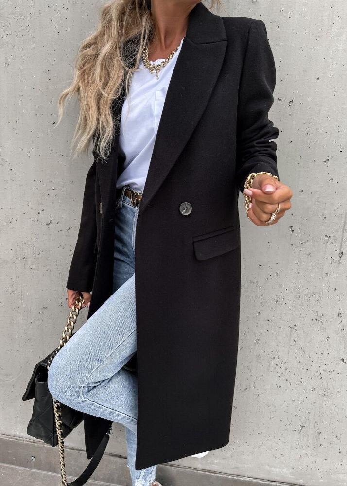 Drune | Winterjacke für Damen - langer Mantel mit klassischem Stil