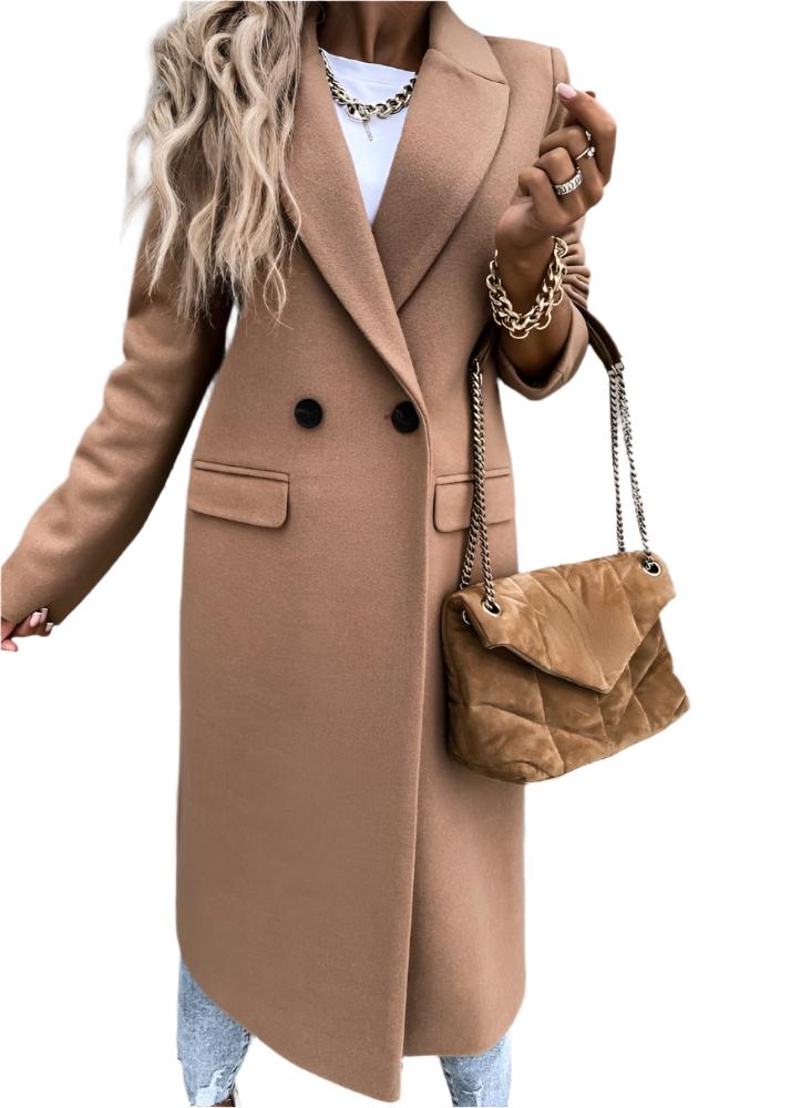 Drune | Winterjacke für Damen - langer Mantel mit klassischem Stil