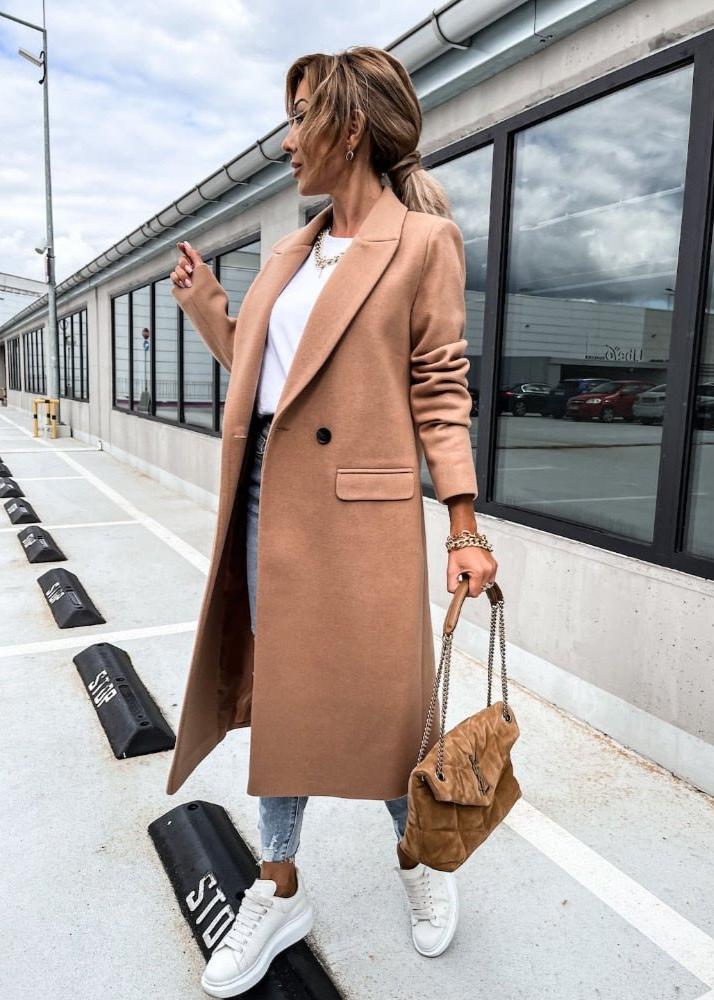Drune | Winterjacke für Damen - langer Mantel mit klassischem Stil