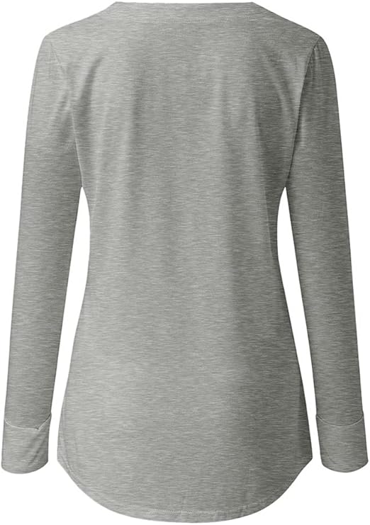 Drune | Lässiges T-Shirt für Damen mit Reißverschluss und Rundhalsausschnitt