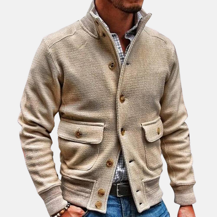 Drune - Modische Jacke Mit Stehkragen