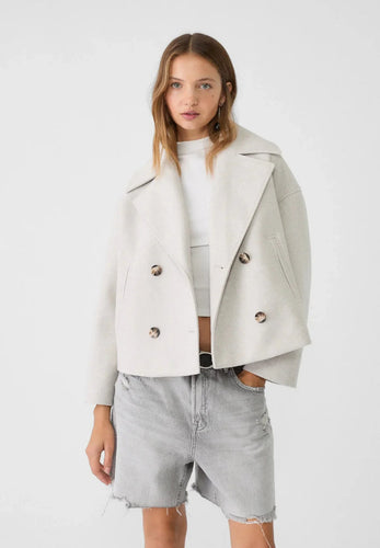 Drune | Moderne Cropped Jacke Doppelreiher