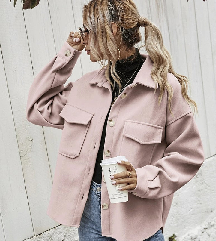 Drune | Kurze Jacke mit Knopfleiste
