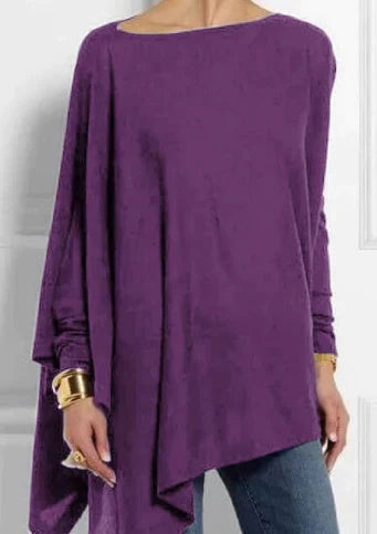 Drune | Eleganter Poncho mit edler Haptik und asymmetrischem Schnitt