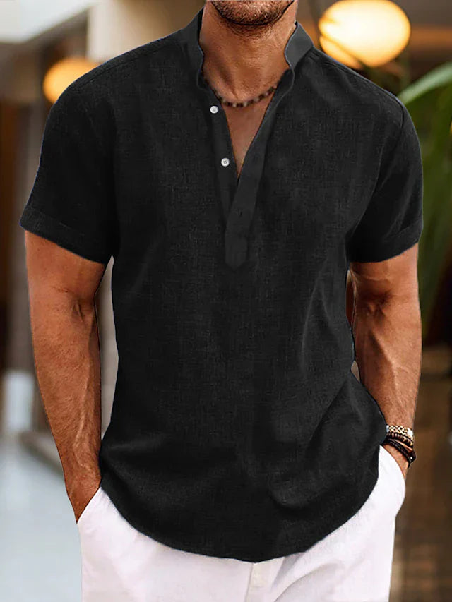 Drune | Herren Leinenhemd Luftiges Sommerhemd in Vielen Farben