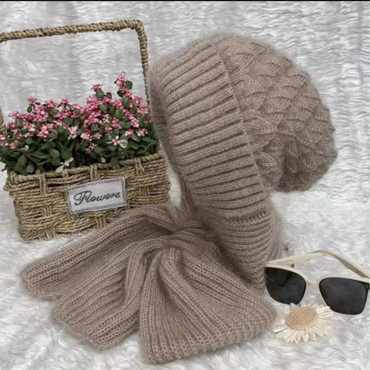 Drune | Mütze und Schal Set - warme Damen Winteraccessoires