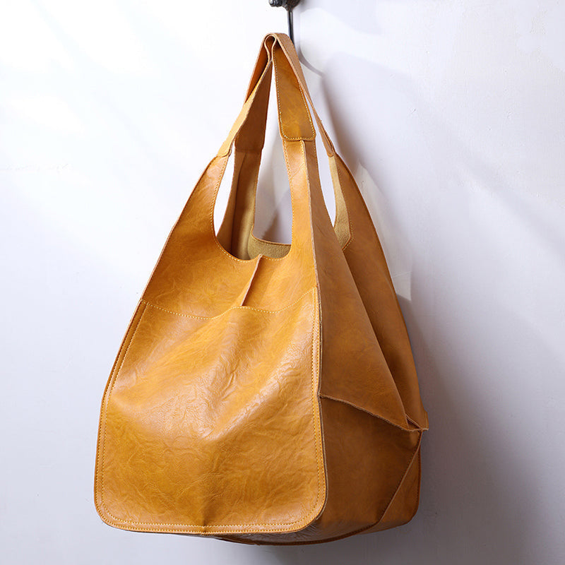 Drune | Überdimensionale Leder Schultertasche für Damen