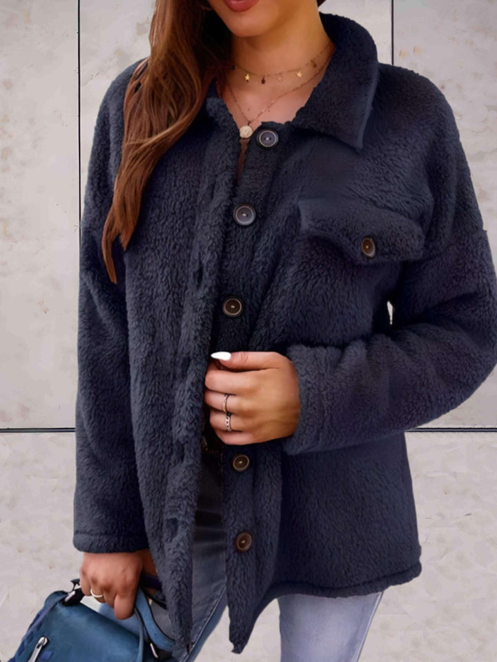 Drune | Modische Winterjacke mit Knöpfen