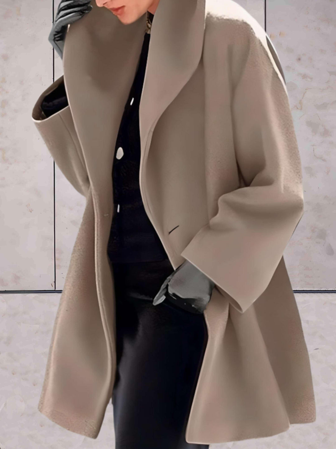 Drune | Eleganter und Weit Geschnittener Wintermantel