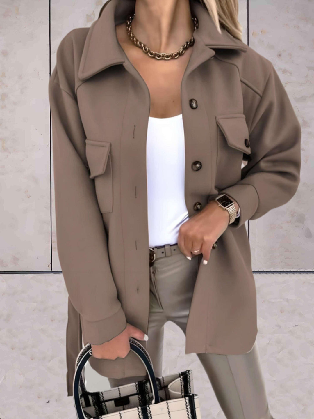 Drune | Button up Mantel für Damen