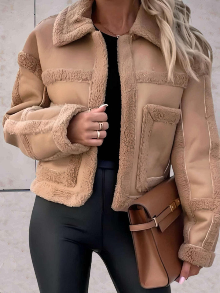 Drune | Shearling Jacke - Luxe PU-Mischung - Spandex-Komfort - Lässig Chic