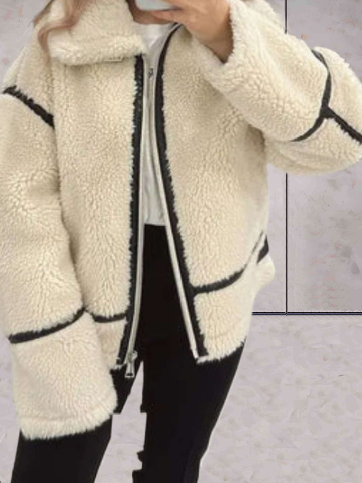 Drune | Übergroße Fleece-Zip-Jacke