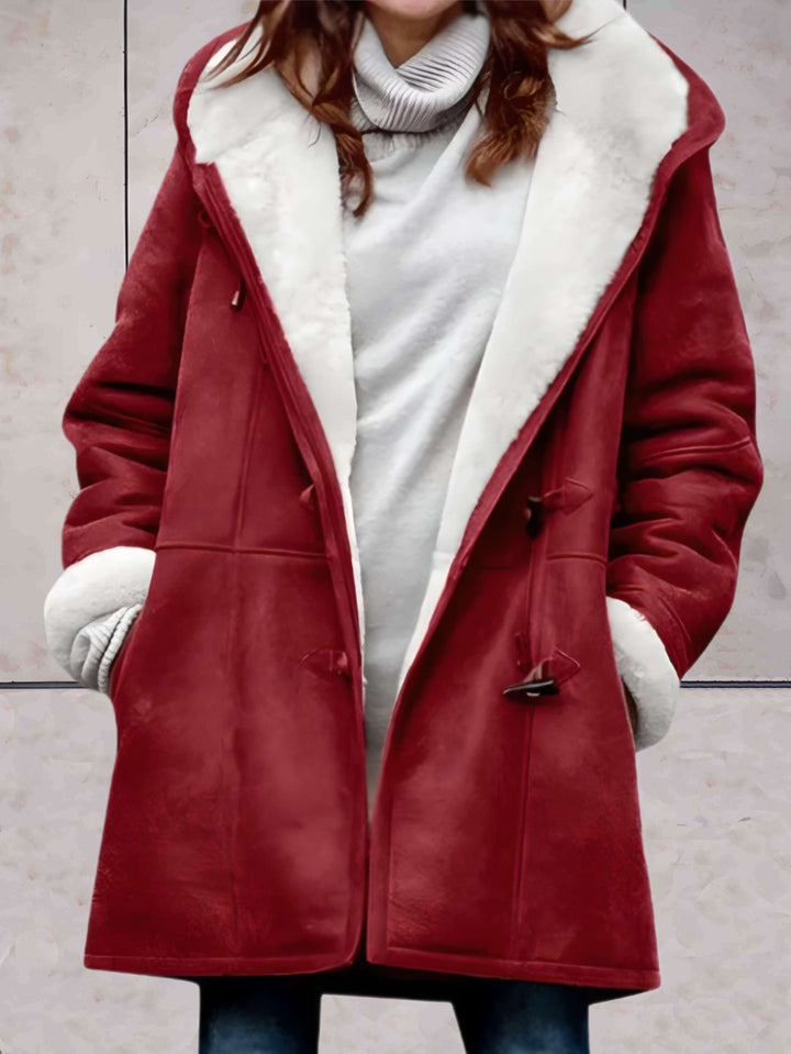 Drune - Luxuriöser Wintermantel Aus Wildlederimitat Mit Fleece-Futter