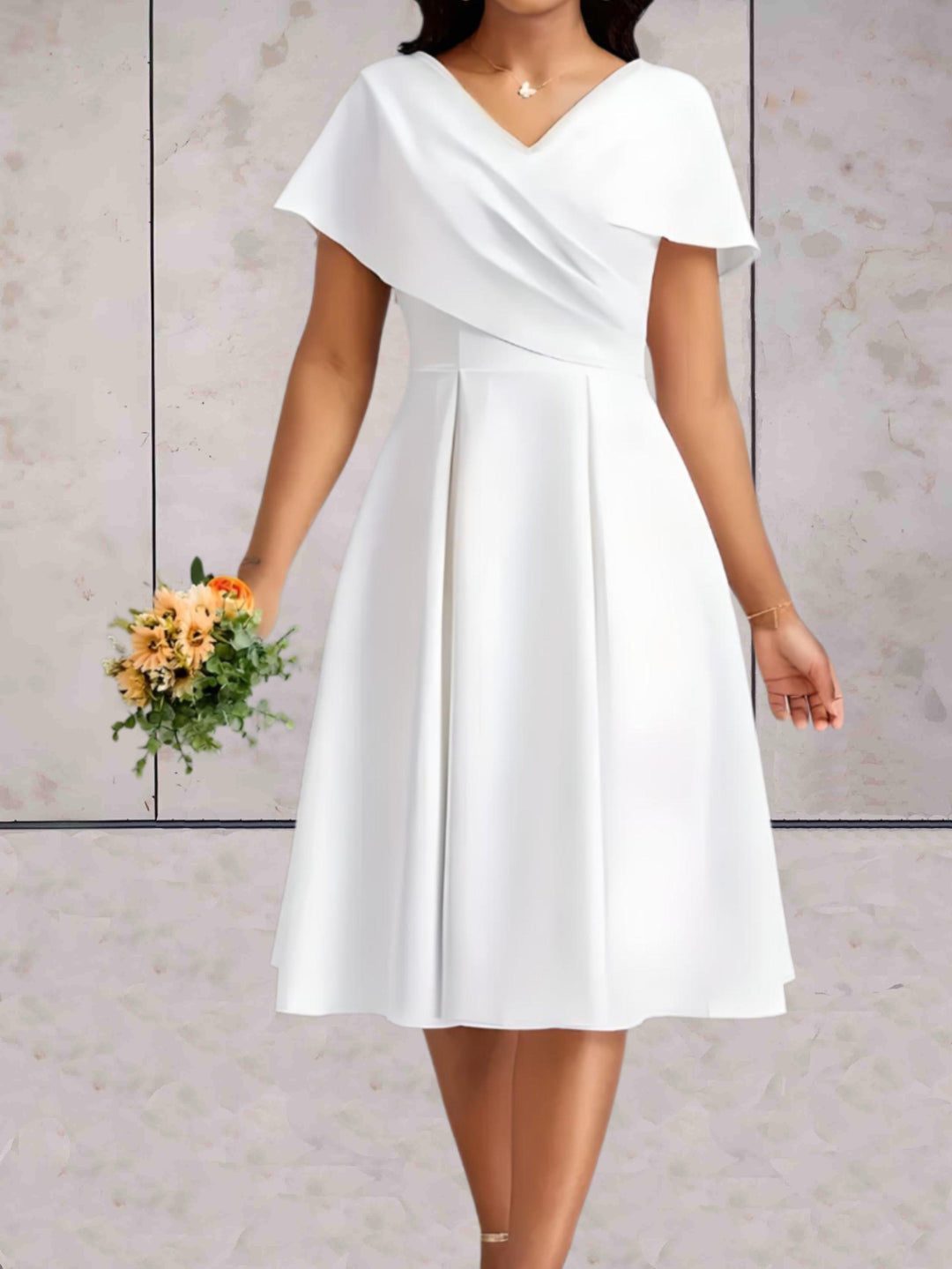 Drune | Weiße Mini Kleid