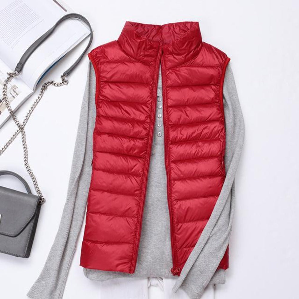 Drune | Ärmelloser Ultralight Daunen Warm Mantel