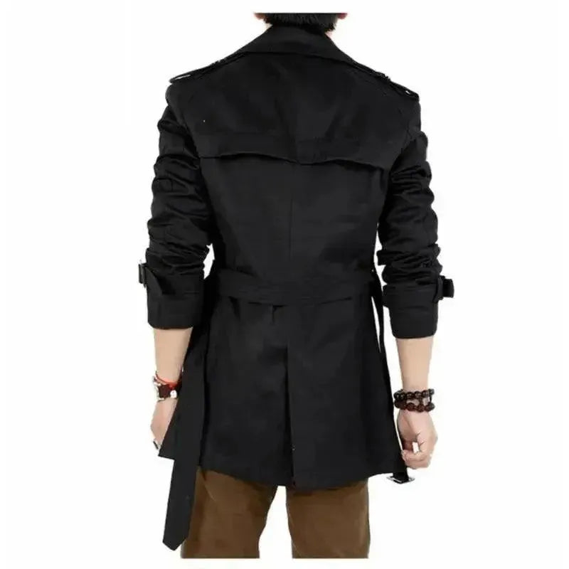 Drune | Slim Fit Doppelreiher Herren-Trenchcoat