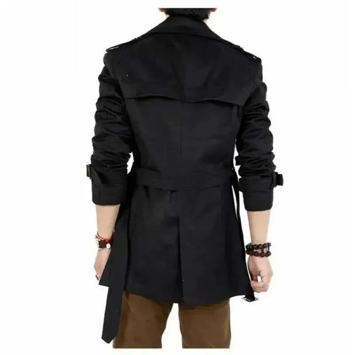 Drune | Slim Fit Doppelreiher Herren-Trenchcoat