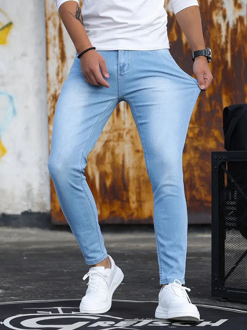 Drune | Herren Bequeme Slim Fit Jeans
