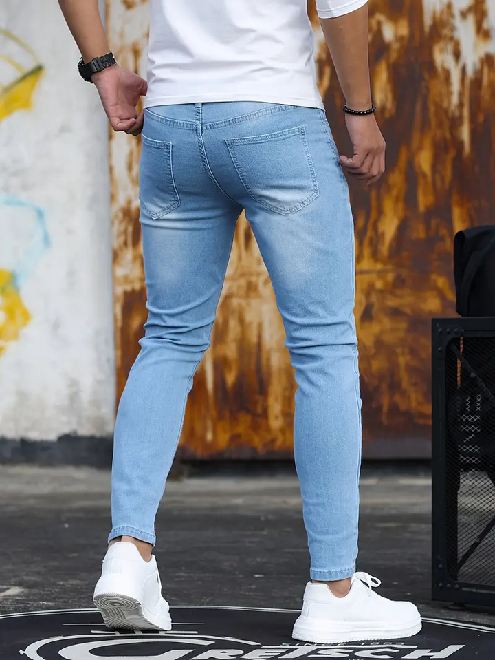 Drune | Herren Bequeme Slim Fit Jeans