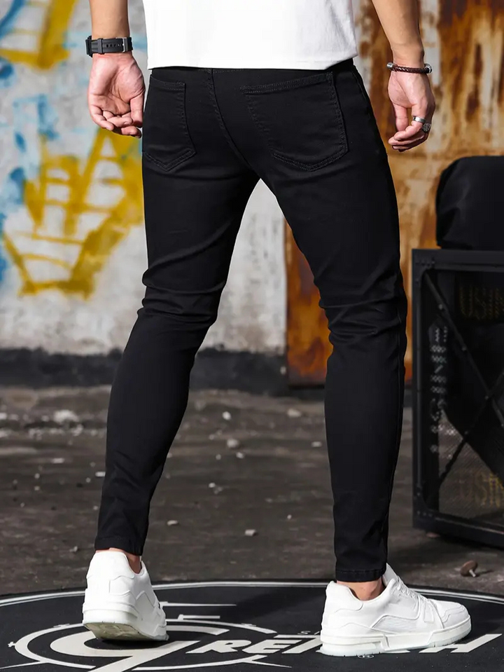 Drune | Herren Bequeme Slim Fit Jeans