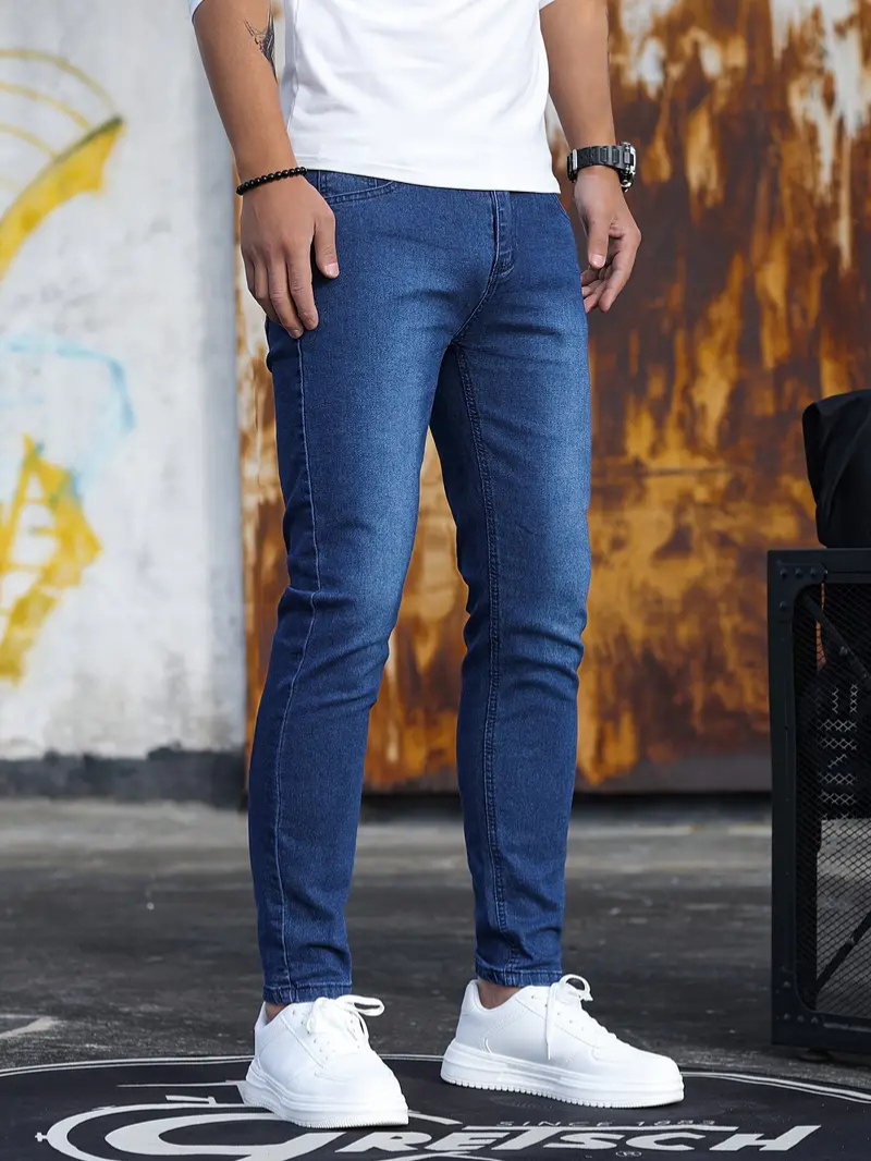 Drune | Herren Bequeme Slim Fit Jeans