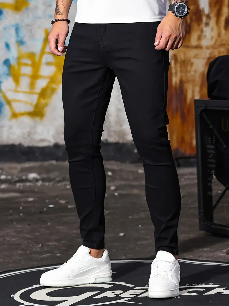 Drune | Herren Bequeme Slim Fit Jeans