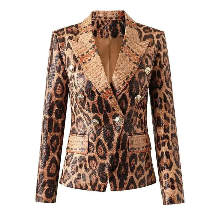 Drune | Slim Fit Bedruckte Damen Blazer