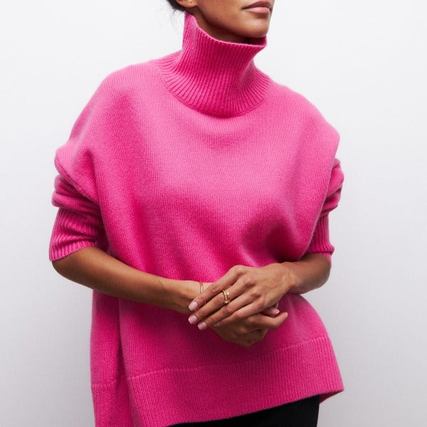 Drune | Weicher Oversized Rollkragenpullover