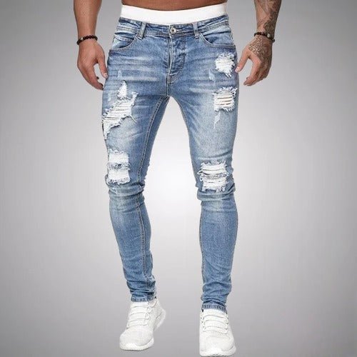 Drune | Dehnbare Ripped Jeans Für Männer