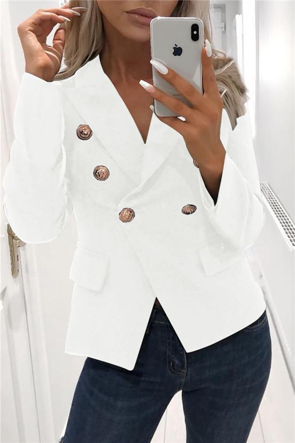 Drune | Eleganter Blazer Mit Knöpfen