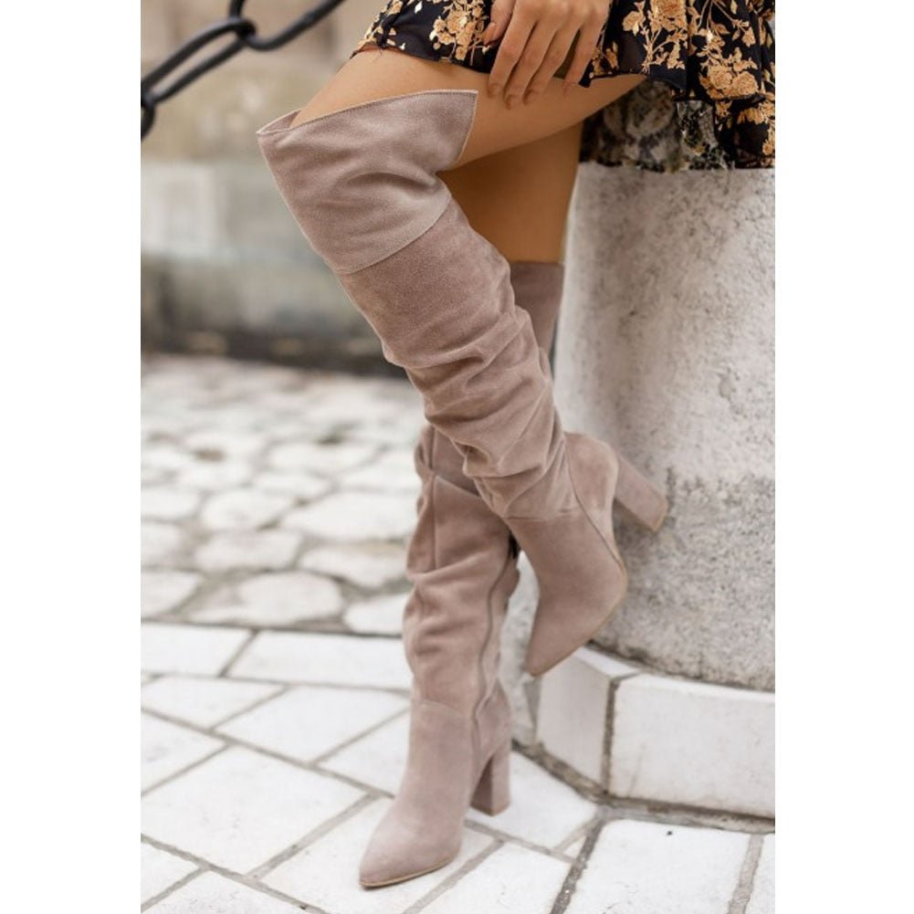 Drune | Overknee-Schlupfstiefel für Frauen