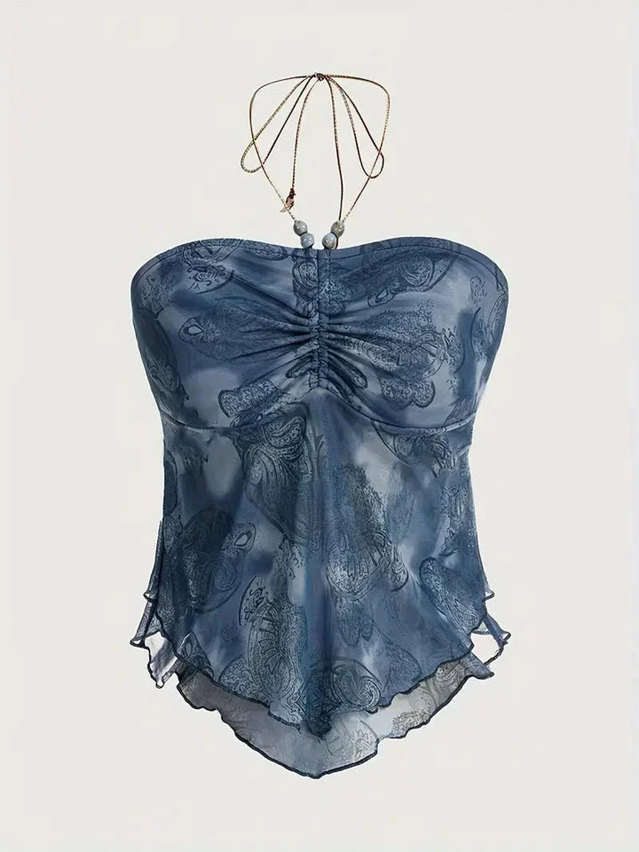 Drune | Rüschbluse mit Off-Shoulder-Schnitt