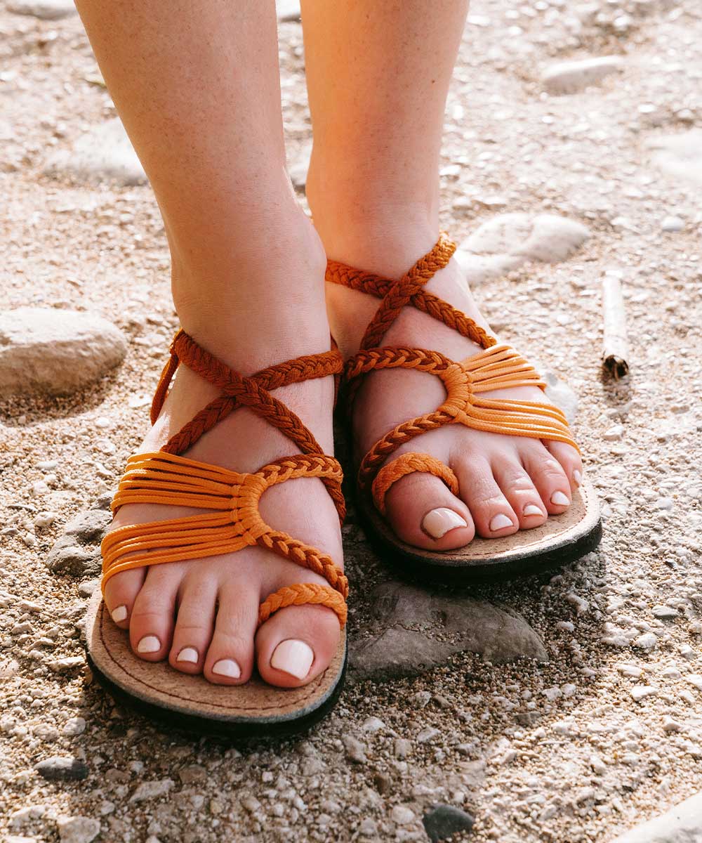Drune | Damen Bunte Strandsandalen