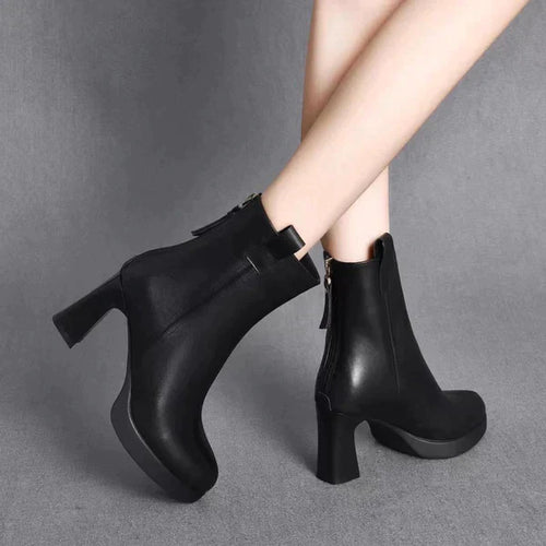 Drune | Stylische Stiefel mit Hohen Absätzen und Spitzer Zehe