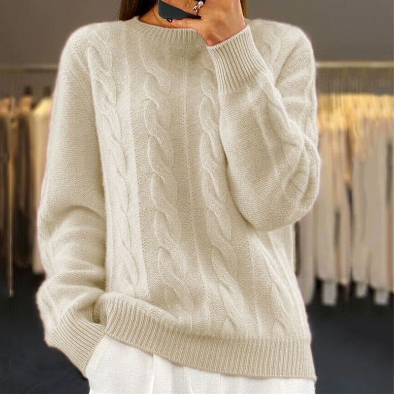 Drune | Strickpullover Erna Bequem & Elegant Weiche Gestrickte Textur