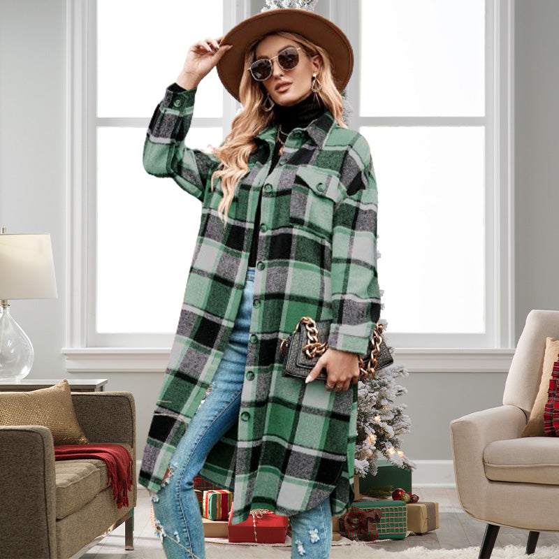 Drune | Sophisticated Checkered Jacket For Women