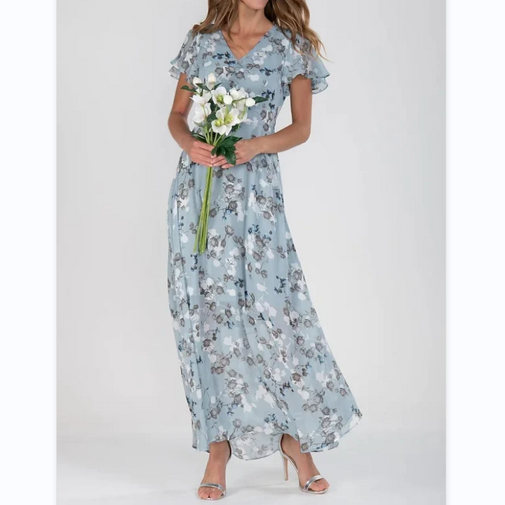 Drune | Elegantes, Blumiges Maxi-Kleid für Damen