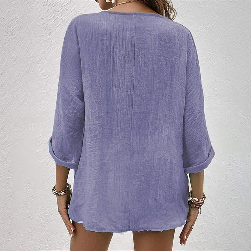 Drune | Stylisches T-Shirt mit V-Ausschnitt