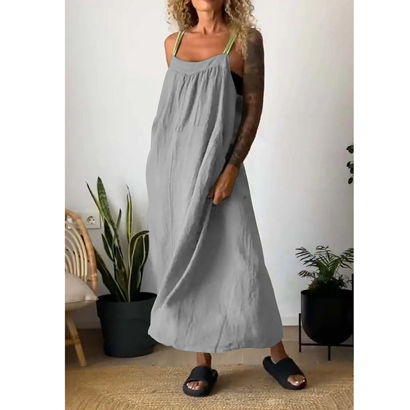 Drune | Weiche Baumwoll Leinen Kleid