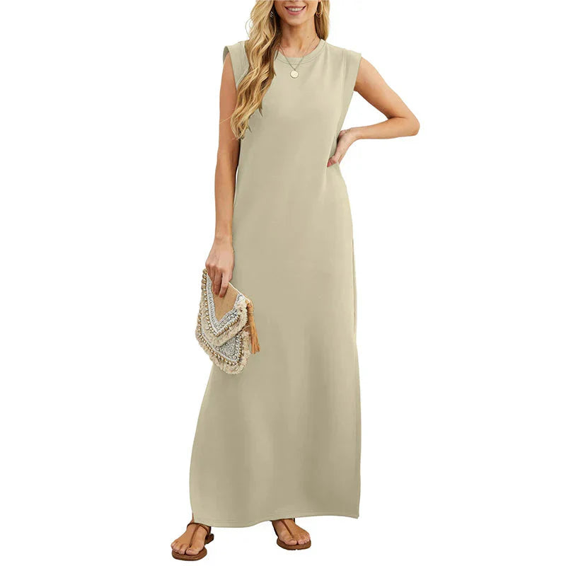 Drune | Elegantes Ärmelloses Maxikleid