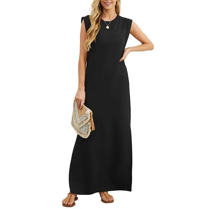 Drune | Elegantes Ärmelloses Maxikleid
