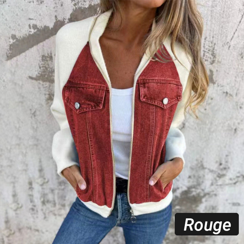 Drune | Jeansjacke mit Patchwork