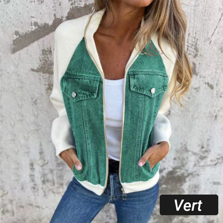 Drune | Jeansjacke mit Patchwork
