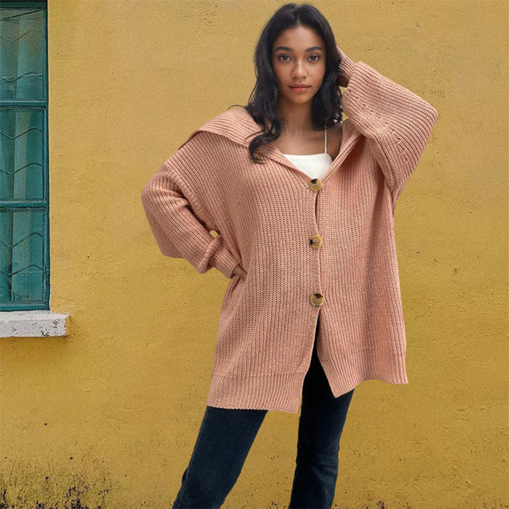 Drune | Lange und vielseitige Strickjacke für Damen